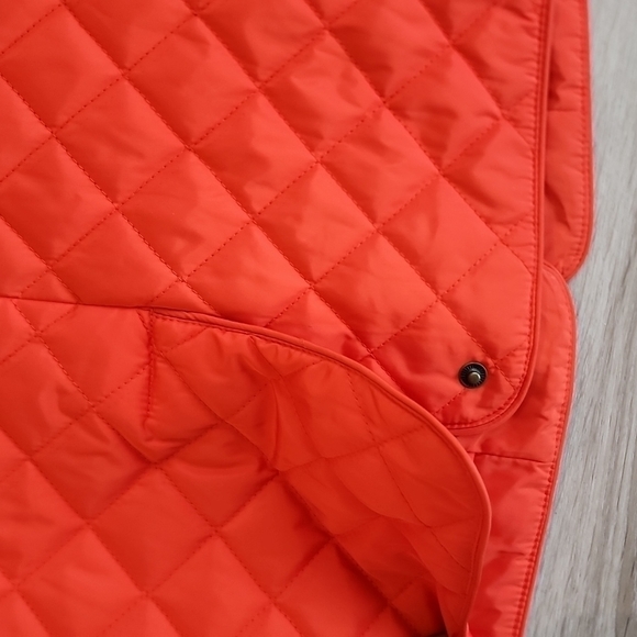 LAUREN RALPH LAUREN Quilted Jacket Spicy Orange Color Size small womens - Picture 10 of 11